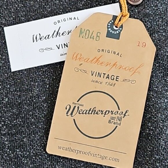 Weatherproof Vintage Shirt Men's Henley XL Black Heathered Long Sleeves NWT - Picture 5 of 14